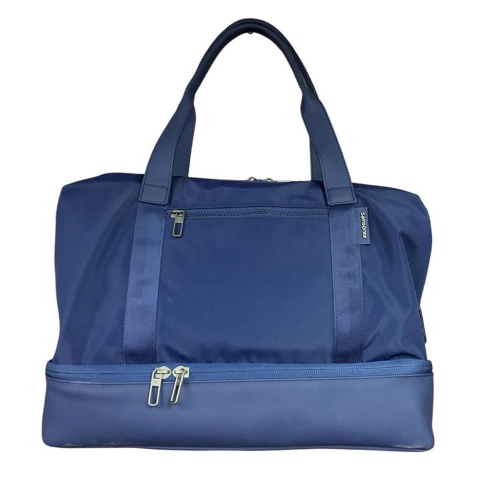 Samsonite Drop-Bottom Weekender Duffel, with Detachable Padded Strap - Navy